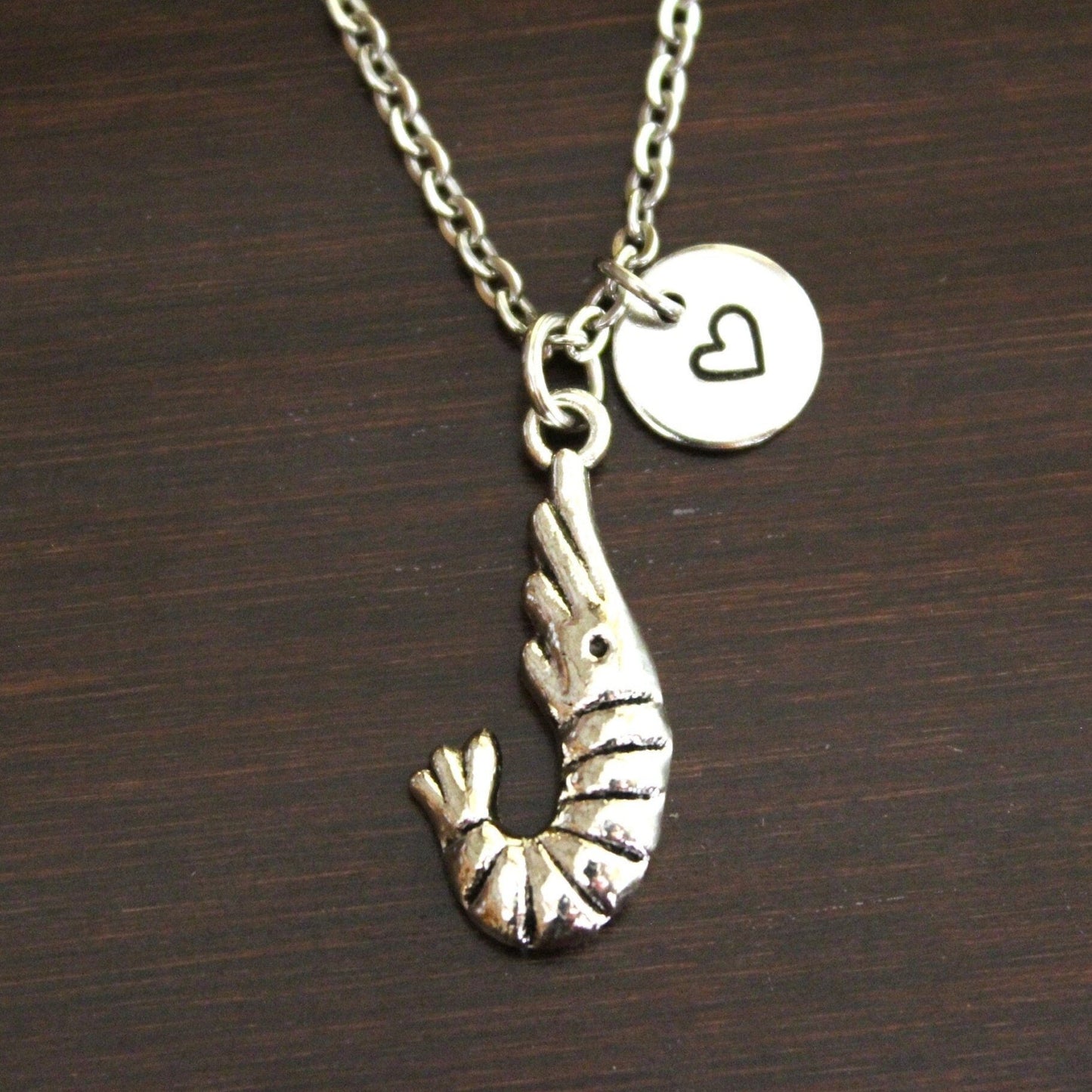 Shrimp Necklace - Shrimp Jewelry - Seafood Lover - Crayfish Necklace - Crawdad Necklace - Fisherman - Fishing Lover - Prawn Gift - I/B/H