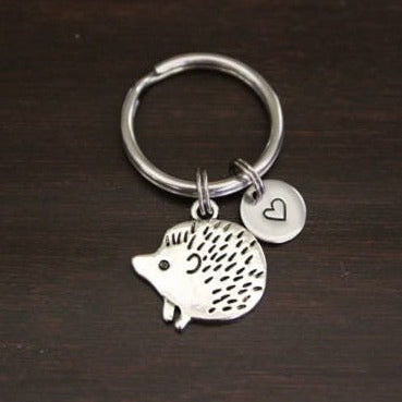 hedgehog charm keychain