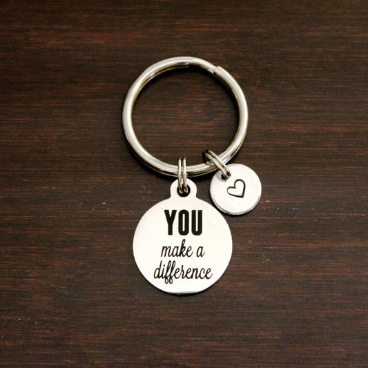 YOU make a difference keychain