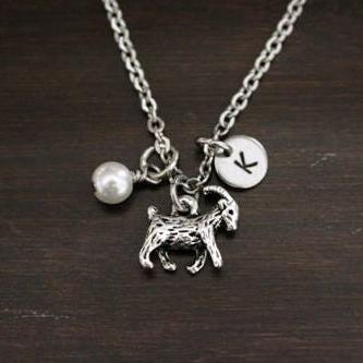 Goat Necklace - Goat Jewelry - Goat Charm Gift - Yoga - Greatest of All Time - Goat Gift - Goat Lover - Animal Lover - Farm Gift - I/H&B