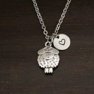 Sheep Necklace - Sheep Gift - Sheep Lover - Animal Lover - Farm Gift - Ewe Jewelry - Lamb Lover - Lamb Jewelry - Bo Peep Charm - I/B/H
