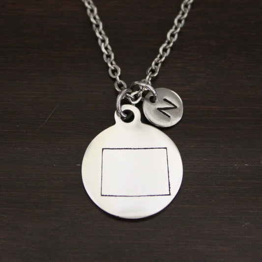 Colorado Necklace - CO Necklace - Colorado Jewelry - CO Jewelry - Colorado Lover-Colorado State-State Necklace-Home Necklace-US State-I/B/H