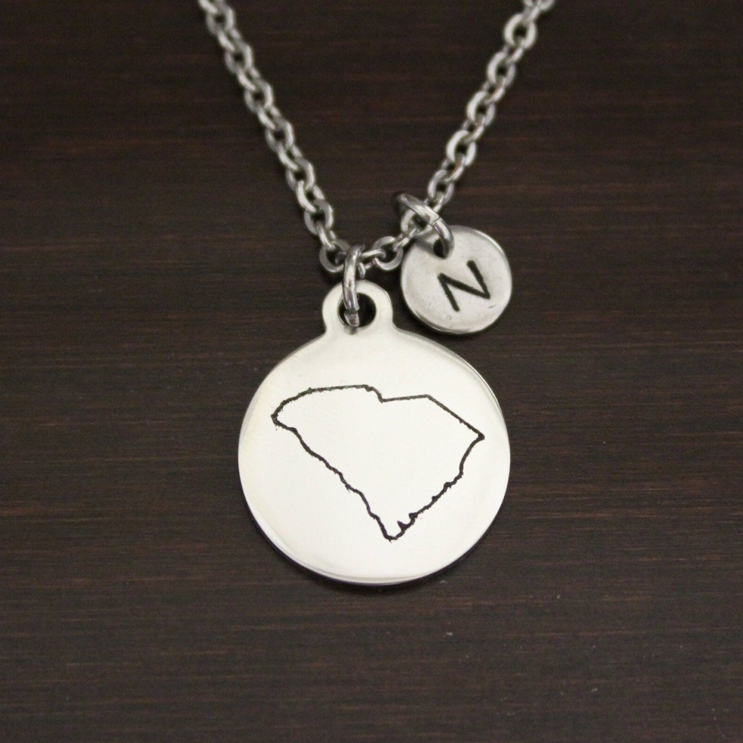 South Carolina Necklace-SC Necklace-South Carolina Jewelry-SC Jewelry-South Carolina Lover-South Carolina-State-State Necklace-US State