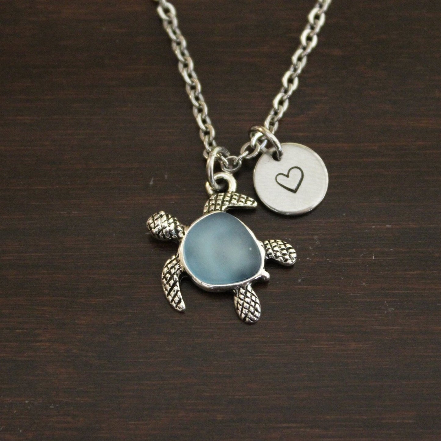 Sea Turtle Necklace - Sea Turtle Jewelry - Animal Lover Gift - Beach Gift - Sea Gift - Ocean Gift - Aquarium Gift - Aquatic-Blue Original