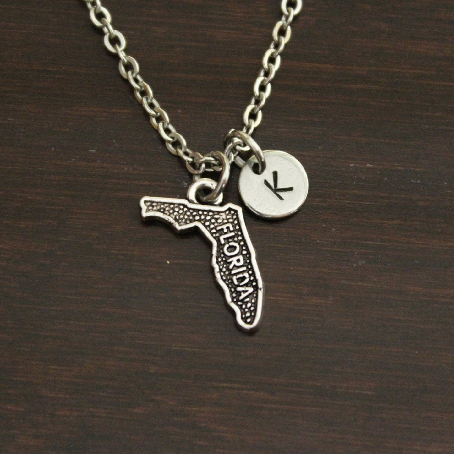 Florida Necklace - FL Necklace - Florida Jewelry - FL Jewelry - Florida Lover-Florida State - State Necklace - Home Necklace-US State-I/B/H 1