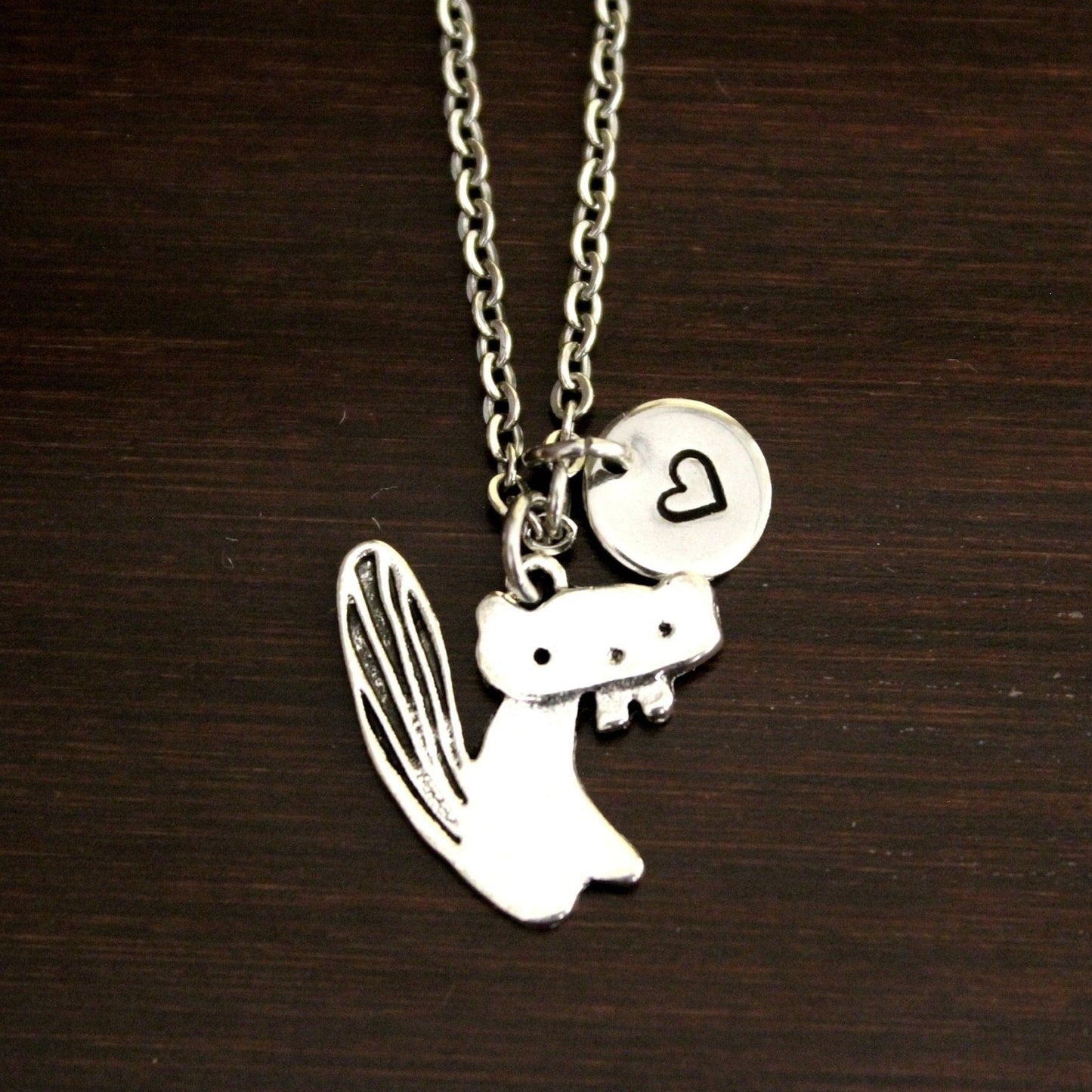 Beaver Necklace - Animal Lover Gift- Beaver Jewelry - Beaver Lover Gift - Beaver Charm - River Animal - Cartoon Beaver - Bucky - I/B/H