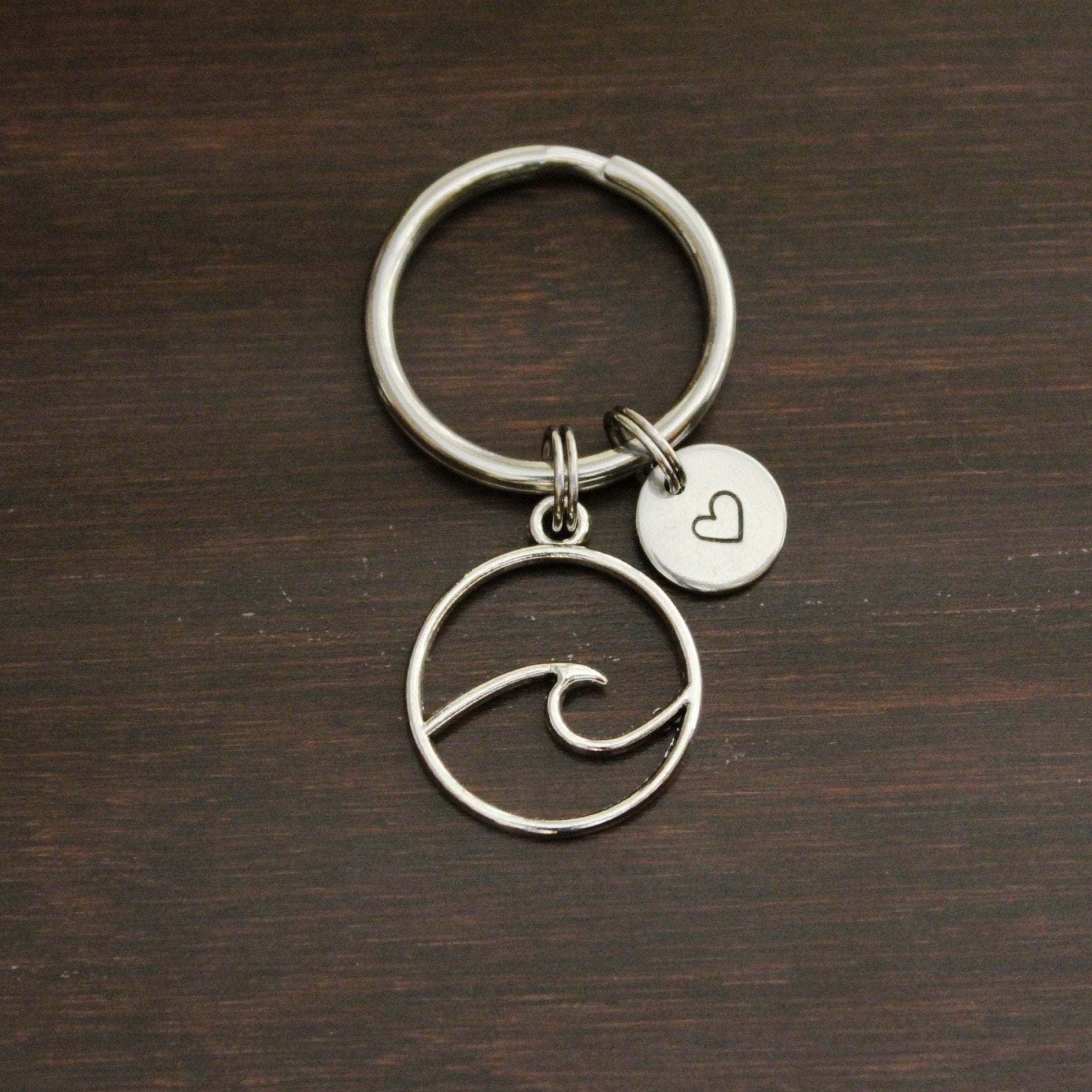 Ochen Key Rings Ocean Outline Key